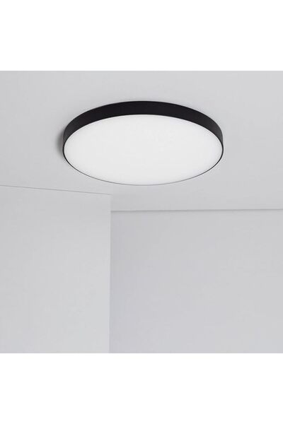 edc Plafoniera Led Negru Slim IP44 18W 6500K D27cm Grosme 5cm