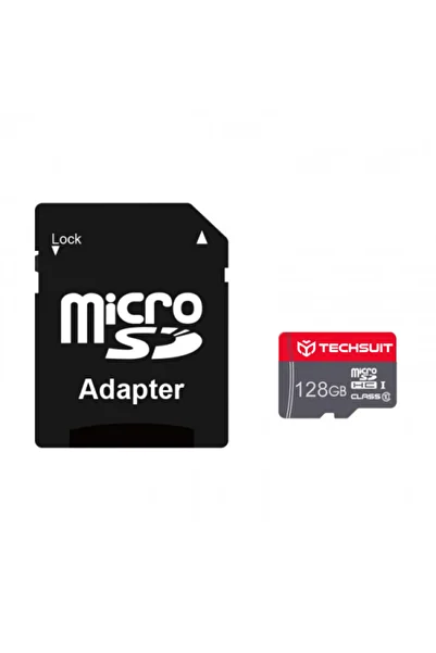 Techsuit Card memorie 32GB MicroSDHC + adaptor THCM26, rosu