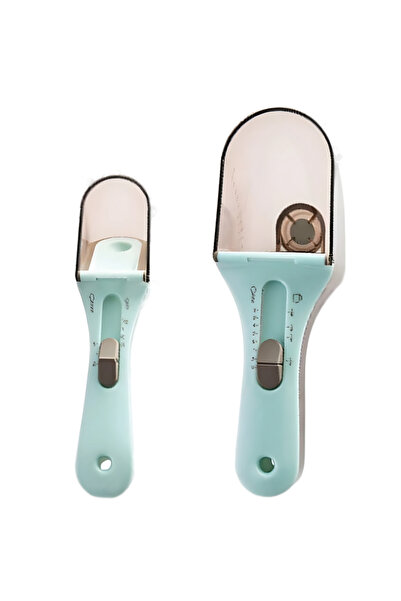 OEM Set of 2 Adjustable Measuring Spoons with Stand - Precise Measurement for...