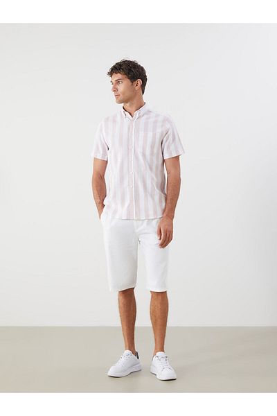 LC Waikiki New Season Regular Fit Men's Shirt with Lattice Pockets - S5Jo88Z8