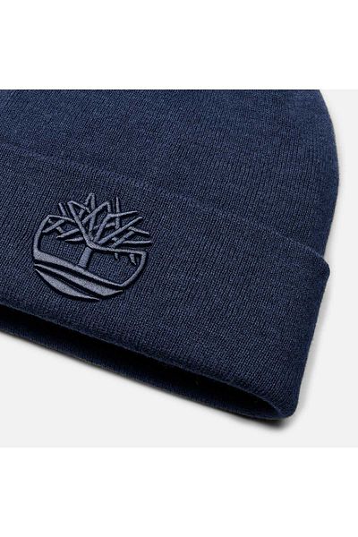 Timberland Ανδρικό καπέλο μπλε ναυτικό 3d Embroidery Beanie Tb0a65hp4511