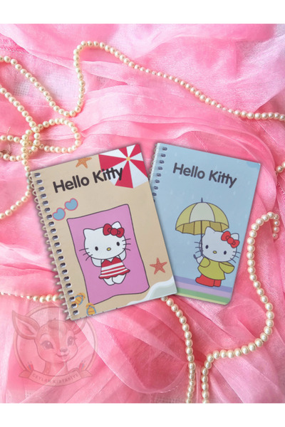Ceylan Kırtasiye Hello Kitty Spiralli A6 Not Defteri Ödev Defteri 10 cm x 14 ...