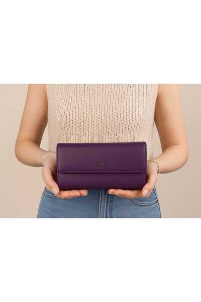 Grande Genuine Leather Hand Stitched Women's Portfolio Wallet