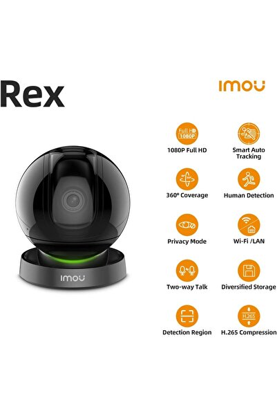 Imou كاميرا مراقبة داخلية بدقة 1080 بكسل بتقنية Wi-Fi - كاميرا منزلية ذكية بزاوية 360 درجة