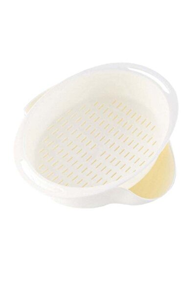 Generic Kitchen Double Drain Basket White 23x20.3cm