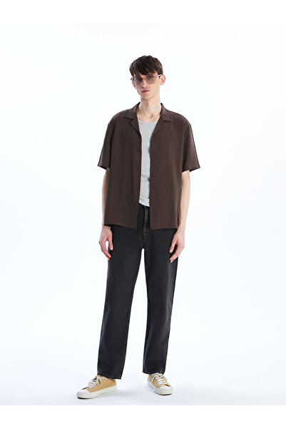 LC Waikiki Ανδρικό τζιν παντελόνι σε χαλαρή γραμμή από ανθρακί ύφασμα