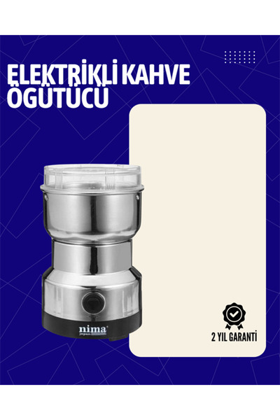 Genel Markalar Trendlia Elektrikli Sessiz Kahve Öğütücü | Çok Fonksiyonlu, 20...