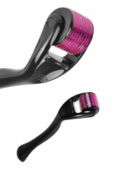 Clevora Dermaroller Titanium 540 Needle 1 mm Suitable for Hair Eyebrow Beard Serum Use