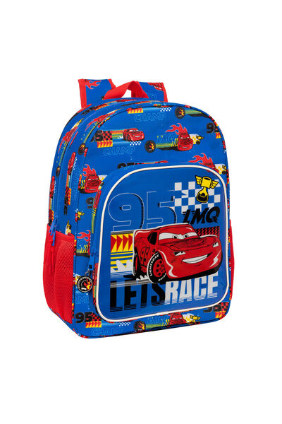 CARS School Bag Race ready Blue 33 x 42 x 14 cm
