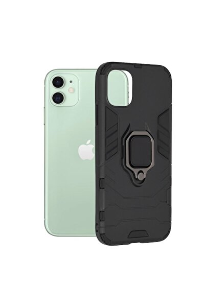 dalip Carcasă de protecție compatibilă cu Apple iPhone 11, silicon, cu inel, ...