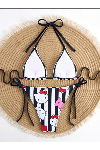 G&H UNDERWEAR Σετ μπικίνι με ασπρόμαυρες ρίγες