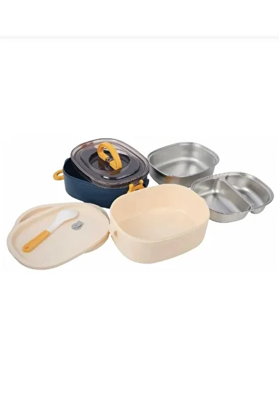 ALPA STORE 1900 ml Stainless Steel Lunch Box Lunch Box Lunch Box 2 Layers