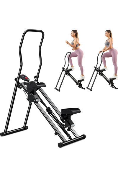 ROBO Katlanabilir Dikey Tırmanma Egzersiz Aleti Yeni Versiyon Siyah