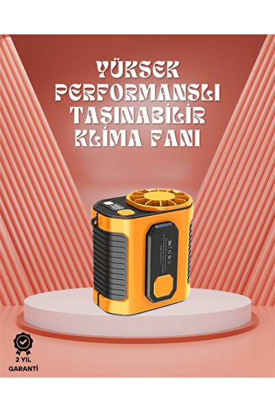 UCUZTEKNO Sessiz Turbo Fan – Kamp, Spor, Ofis İçin Taşınabilir Mini Soğutucu