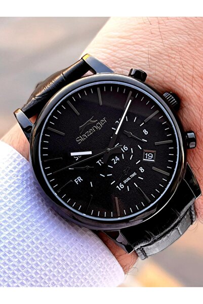 Slazenger Deri Kordon İç Fonksiyonları Aktif 10 Atm Suya Dayanıklı Erkek Kol ...