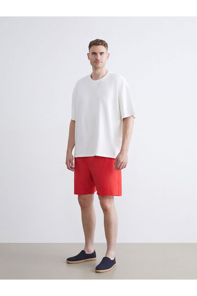 LC Waikiki Red Plus Size Short Length Men's Swim Shorts