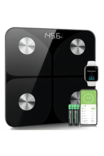 OEM Cântar digital pentru măsurarea grăsimii corporale max. 180 kg, Bluetooth, IMC, greutate, apă și masă musculară