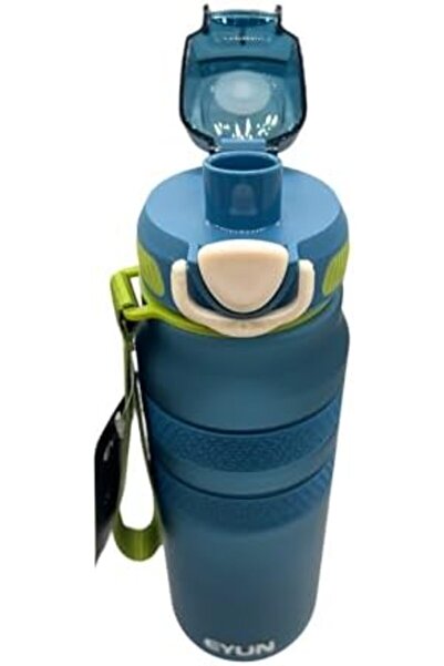 Generic TWISOO Tritan Plastic Water Bottle - 1L, BPA-Free, Leakproof, Blue