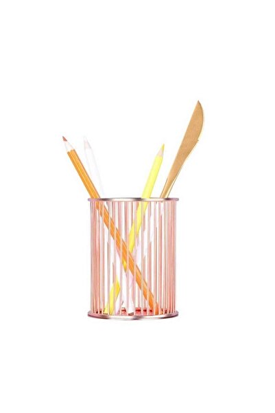 Ada Crafts Розово-златен метален държач за химикалки - държач за лъжици