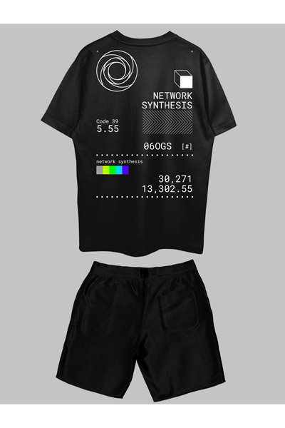 THREADCURRY Network Synthesis Printed Co-ord Set for Men & Women
