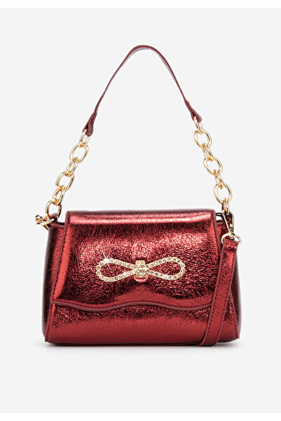 B T Shoes Červená ramenní kabelka Zaiya