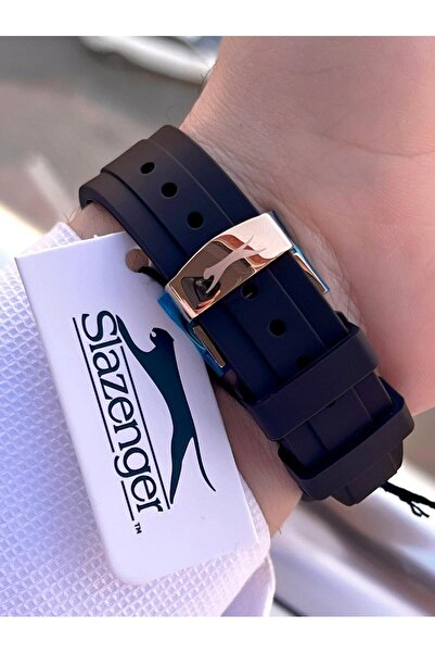 Slazenger Silicone Cord Inner Functions Active 10 Atm Water Resistant Men Wristwatch Esl.09.2514.03