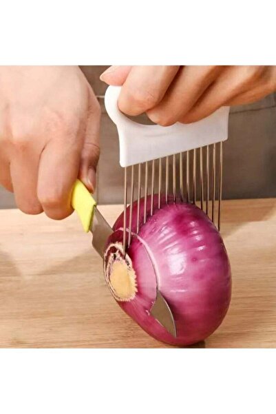 Generic Onion Slicer and Vegetable Cutter Perfect for All Vegetables Fruits and Loosening Meats Stainless S