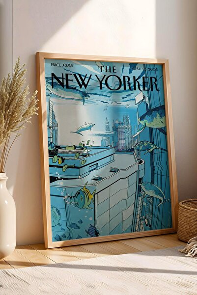 Saturn Pictură înrămată The New Yorker 25 aprilie 2005 - Christoph Niemann Hi...