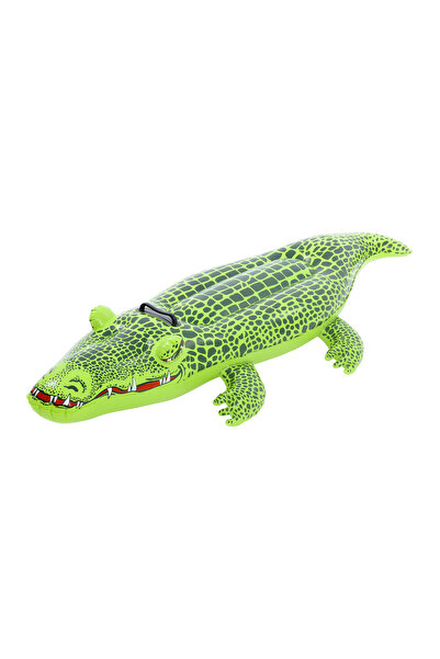 Fab N Funky Crocodile Theme Pool Rider, Stunning, Aquatic Delight, Pool Fun, 3 Years+, 139 x 61 x 63 cm - Green