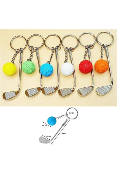 Go İthalat Realistic Golf Design Stylish Keychain Pendant Bag Ornament Golf Keychain (5586)