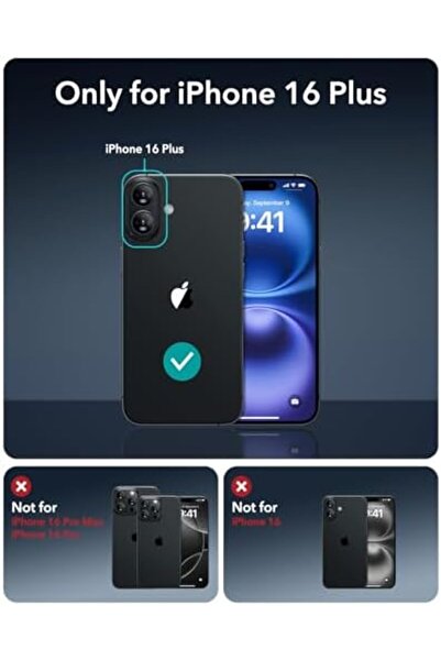 ESR Case for iPhone 16 Plus, MagSafe Compatible, Military Grade Protection, HaloLock Magnetic Clear