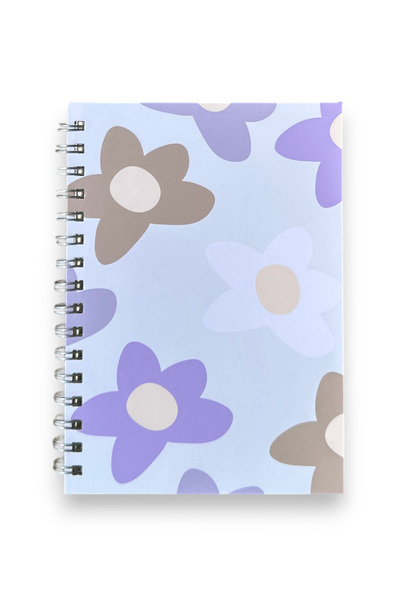 Chi-Chi Papers A5 Lined Spiral Notebook |   Handmade, 96 Sheets, Ivory Paper