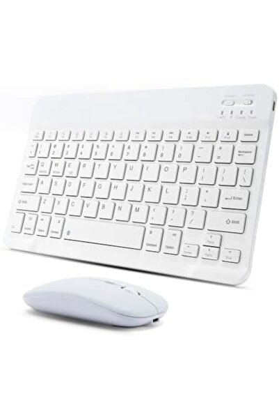 O Ozone مجموعة لوحة مفاتيح وماوس بلوتوث فائقة النحافة، لوحة مفاتيح وماوس لاسلكية محمولة قابلة لإعادة الشحن