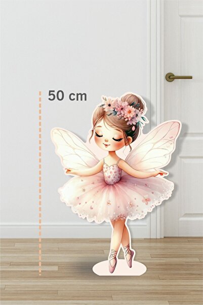 neşeli günlerim تاج زهور فتاة الجنية وردي ناعم مقاس 50 سم |   ديكور |   الورد...