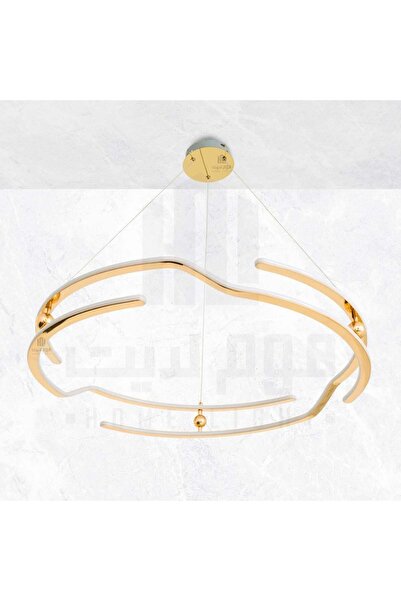 homelight ثريا مودرن ليد ذهبي 80 سم - دائرية