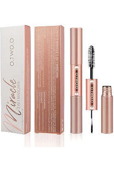 O.TWO.O Cosmetics O.TWO.O Miracle 2 in 1 Mascara – Lengthening & Volumizing Double Brush