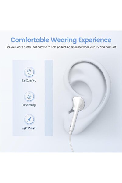 SP Wired headphones for iPhone 14, 13, 12, 11, and 10