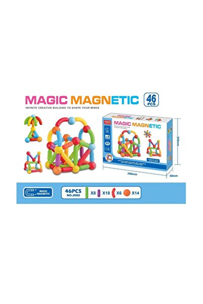 Kareldo Set de Blocuri Magnetice de Constructie 46 de piese