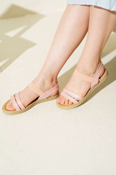 ALMİNA Double Belted Women's Sandals