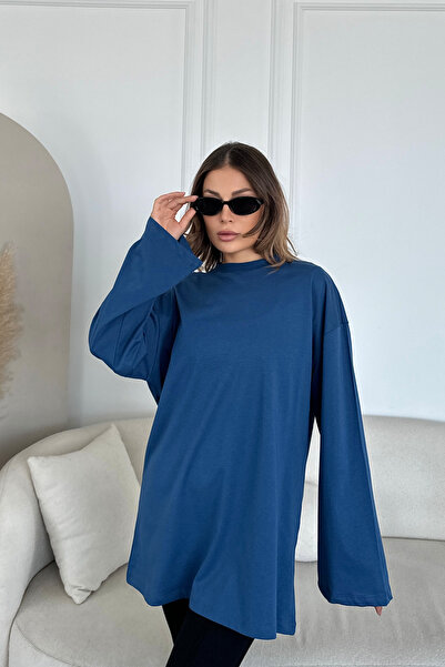 C&City Wide Sleeve Oversize 2 Pack T-Shirt 964 Indigo/Burgundy