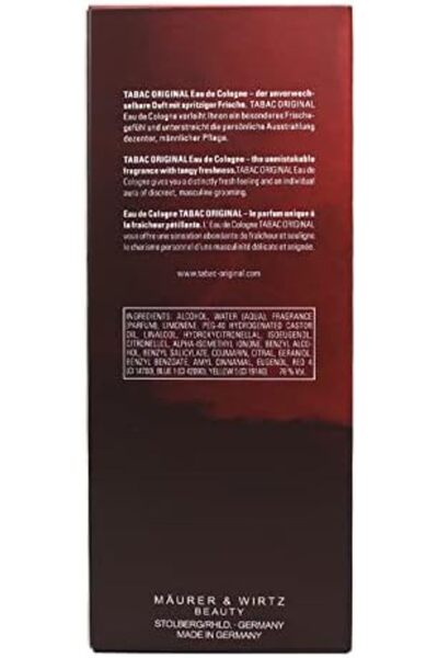 Tabac Maurer & Wirtz Cologne Splash for Men 10.1 oz