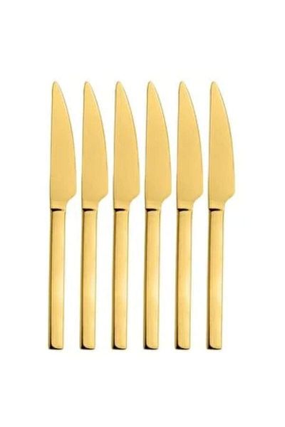 sweenhome Gold 6 Pieces Dinner Knife