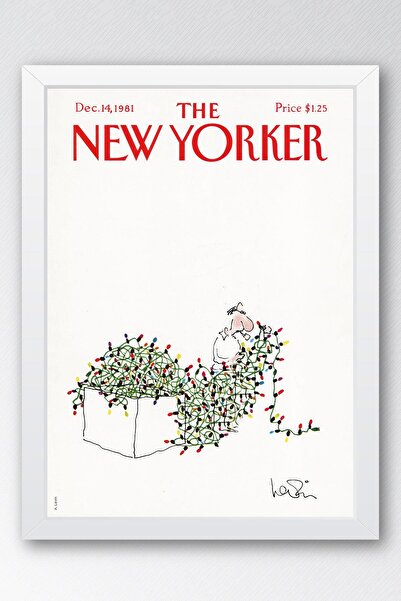 Saturn Tabloul cu rame The New Yorker 14 decembrie 1981 - Tabloul de lumini de Anul Nou
