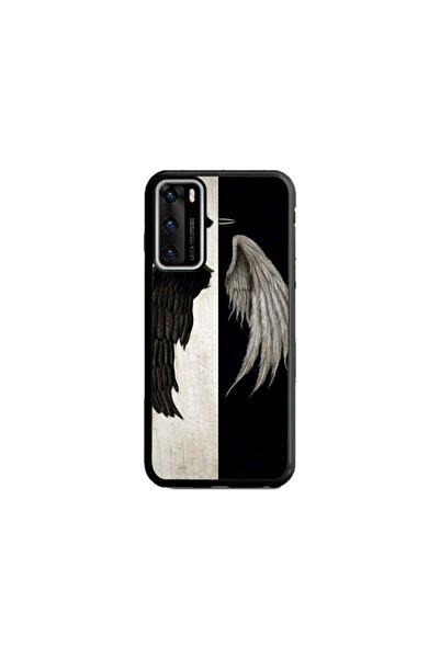 Atlas Husa personalizata si Folie de Silicon Huawei P40 Pro, Angel Wings, mul...