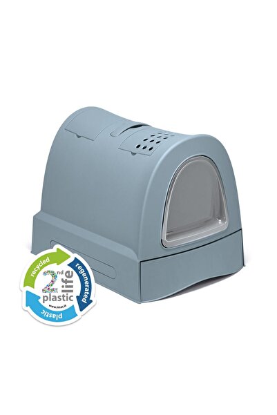 İmac Zuma 2nd Lıfe Torbalı Kapalı Kedi Tuvaleti Mavi 56x40x42,5cm