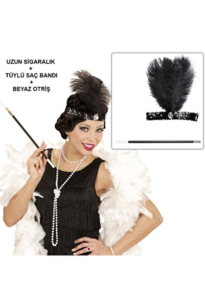 CT STONES Ρετρό Σετ Αξεσουάρ Charleston Otrişli – 20& # 39;Ler 90& # 39;Σετ Κ...