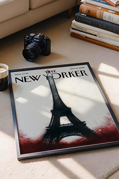 Saturn Tabloul înrămat The New Yorker 19 ianuarie 2015 - Tabloul cu creion - Turnul Eiffel în formă de creion