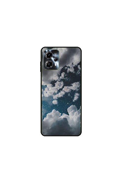 Atlas Husa personalizata si Folie de Silicon Motorola Moto E22, Pink Sky, mul...