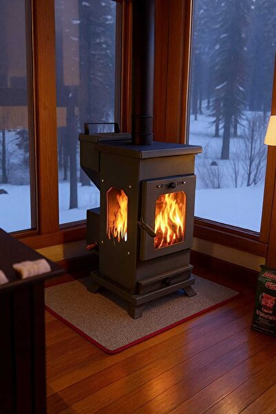 Her Şömine Tipi Orta Boy Pelet Soba