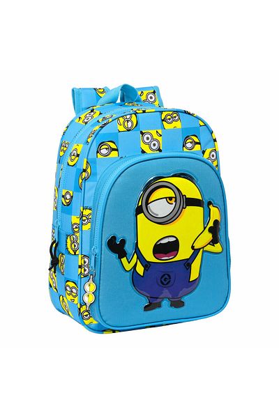 Minions School Bag Minionstatic Blue 26 x 34 x 11 cm